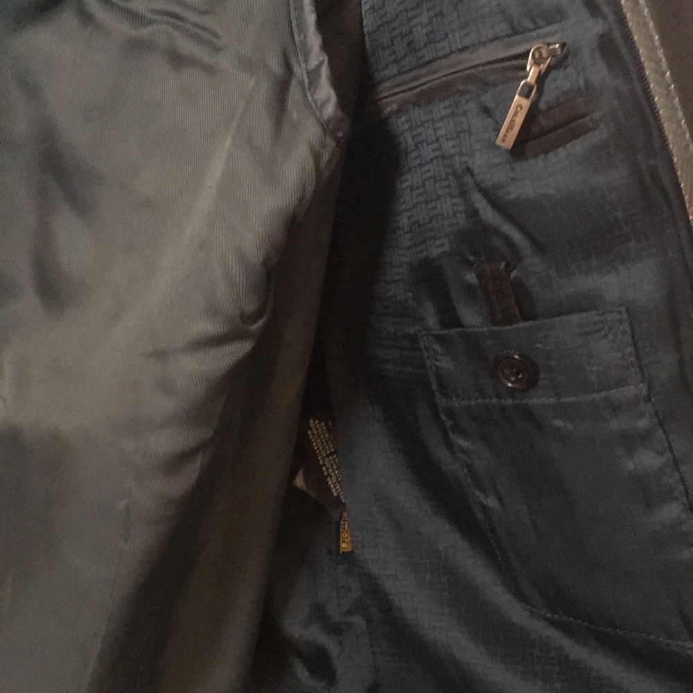 Cole Haan Men’s Genuine Leather Jacket with Liner - Picture 4 of 7